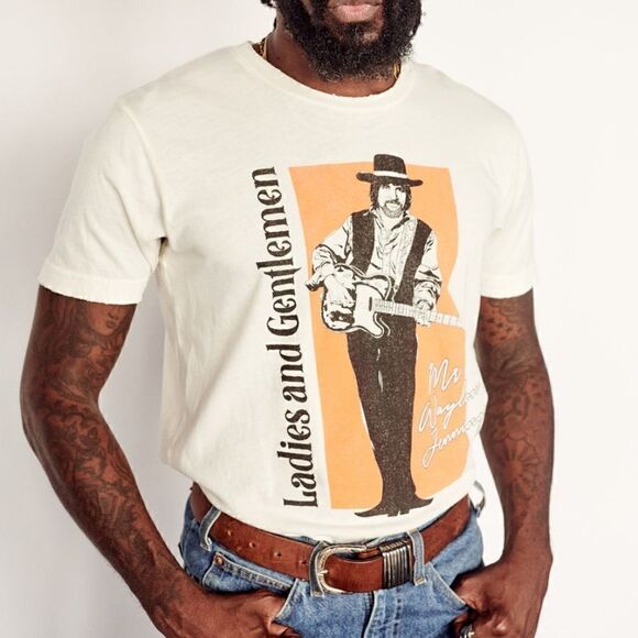 NWOT Midnight Rider Ladies & Gentlemen Waylon Jennings Unisex Tee Size XXL - Picture 3 of 11